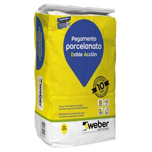 Adhesivo Para Porcelanato En Polvo 25 Kg Weber