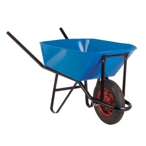 Carretilla Estándar 90 Litros Azul R/Pantanera 350X8 Lioi