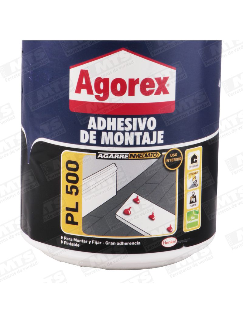 Agorex Henkel Adhesivo Montaje Pl500 800grs