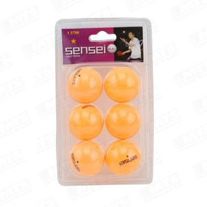 Pelota Ping Pong 6Unidades Naranja Drb