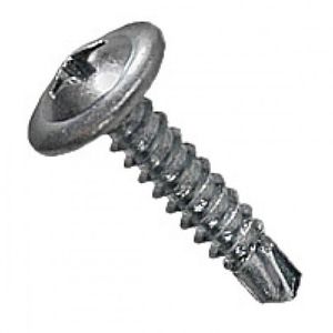 Tornillo Cabeza Lenteja 8 X1/2 Punta De Fierro Broca Zn 10 Unidades Imporper