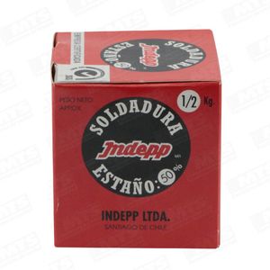 Soldadura Estaño Carrete 1/2 Kg 7.5Metros Indepp