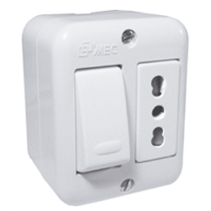 Interruptor Sobrep 9/12+Ench 10/16 Blanco Aris Mec