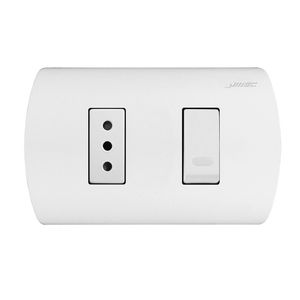 Interruptor Embutido 9/12+ Ench 10A Blanco Aris Mec