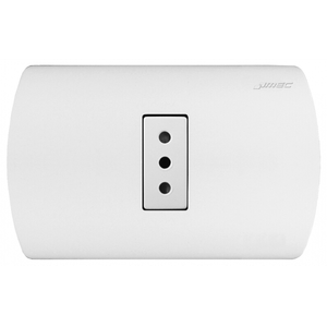 Enchufe Embutido Simple 2P+T 10A Blanco Aris Mec
