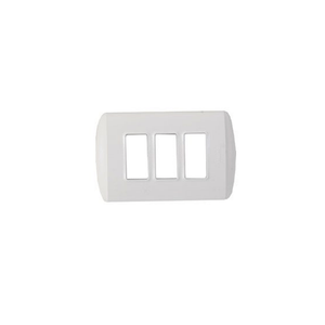 Placa Plastica 3Mod Blanco Modus Plus Bticino