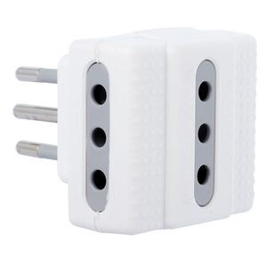 Enchufe Triple 2P+T 10A Blanco Bticino