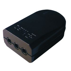 Enchufe Hembra Volante 2P 10A Plana Negro Mec