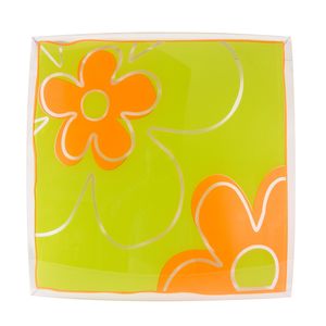 Plafon 1 Luz 30Cm Cuad Verde-Naranjo Byp