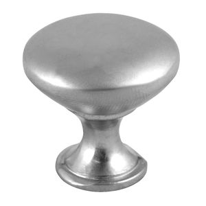 Perilla Metal 30Mm Oval Niquel Mate Poli