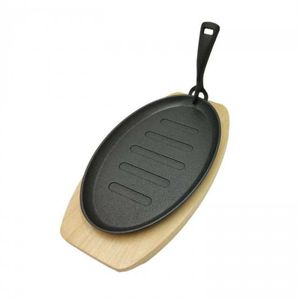 Placa Fierro Fundido Oval 27.5 X 17.5 B-Madera Bolton