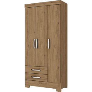 Closet 3 Puertas + 2 Cajones Rustico Briz