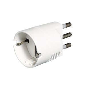 Adaptador Shuko 2P T 10Amp Blanco S3623D Bticino