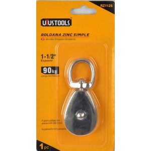Roldana 11/2" Zin Simple 67Kg Rz112S Uyustools