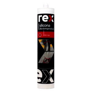 Silicona Alta Temperatura Roja 300Ml Rex