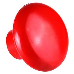 Perilla Plastica Cristal 38Mm (1Un) Rojo Dvp