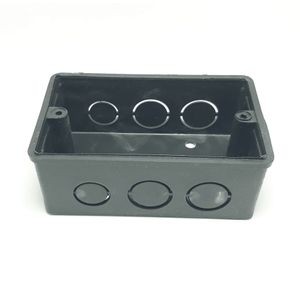 Caja Derivacion Embutida Tabique  5/8-3/4" Negra Alfaplas"