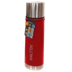 Termo Agua 0.5Lt Acero Inox  Rojo Halten
