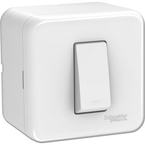 Interruptor Pulsador Sobrep Timbre 16A Blanco Schneider