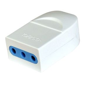 Enchufe Hembra  Blanco 2P  T 10A Macrotel