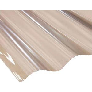 Policarbonato Ondulado Bronce 0.5Mmx0.81X 2.5 Metros Standard