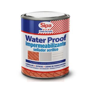 Impermeabilizante Acrilico 1/4Gl Incoloro Waterproof Sipa