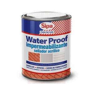 Impermeabilizante Acrilico 1/4gl Incoloro Waterproof Sipa