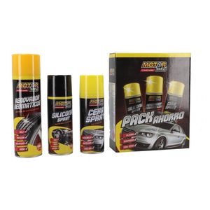 Pack Silicona Renovador Cera Para Auto Motor Life