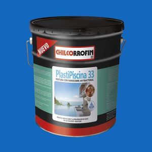 Pintura Para Piscina 1 Tineta Plastipiscina 33 Con Nano particulas De Cobre Chilcorrofin