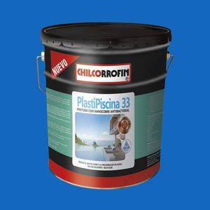 Pintura Para Piscina 1 Tineta Azul Tahiti Plastipiscina 33 Con Nano particulas De Cobre Chilcorrofin