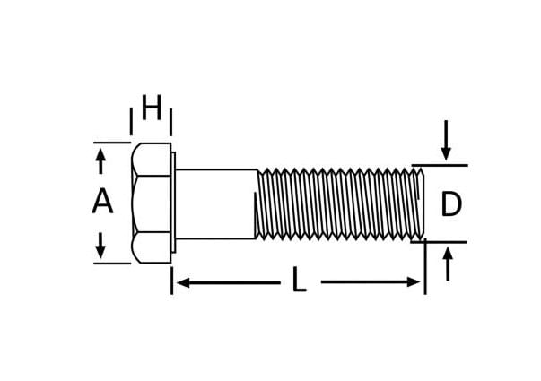 PERNO HEXAGONAL GRADO 5 ( RC - RF ) ZINCADO | Pernos | Línea De Sujeción