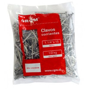 Clavos Corrientes 1 1/4 X500 Gr Rgm