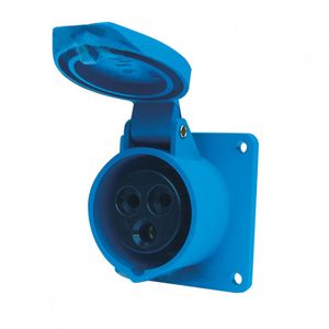Enchufe Hembra Embutido 2P T 220V 32A Industrial Lexo