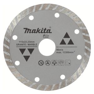 Disco Diamantado 41/2 Para Granito-Marmol Ond. D-44301 Makita"