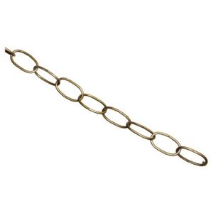 Cadena Metal Ovalada Bronce Brillante 1 Metros