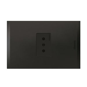 Enchufe Embutido Simple 2P T 10A Negro Nobile Bticino