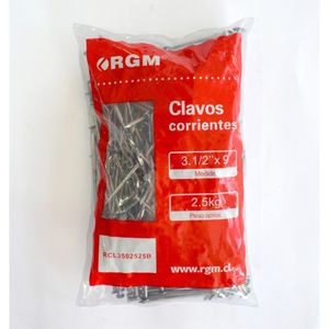 Clavos Corrientes 3 1/2X2.5 Kg Rgm