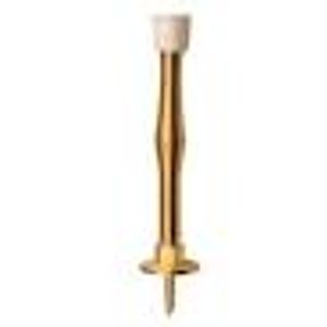 Tope De Puerta Recto Flexible 3 1/2Acero Bronceado 2Un Lioi"