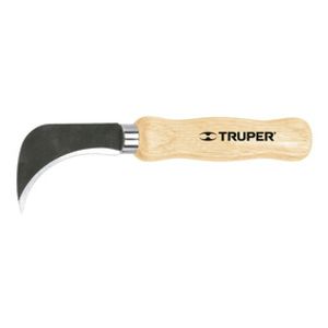 Cuchillo Cortar Linoleo 17Cm Curvo Truper