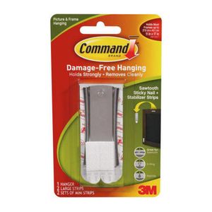 Gancho Metal Sujeta Cuadros 17047-Es Command 3M