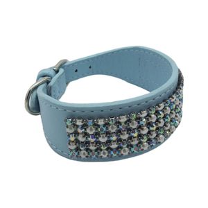 Collar Para Mascota Pequeña Celeste Perlas Pet King