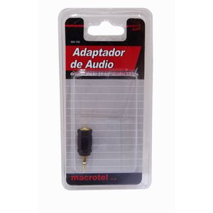 Adaptador Plug 3.5 A 2.5 Stereo Negro  Macrotel