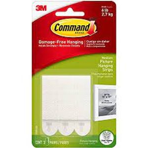 Sujeta Cuadro Blanco Command Brand 11X17" 2.7Kg 3M"