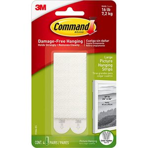 Sujeta Cuadro Blanco Command Brand 24X36" 7,2Kg 3M"
