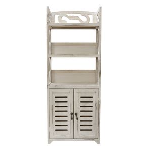 Mueble Organizador Vintage Blanco 47X25X118Cm  Bighouse