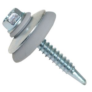 Tornillo Autoperforante 1 1/2" Golilla Policarbonato 25 Unidades Dvp