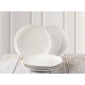Plato Set 6Un De Pan Porcelana Blanco Doral