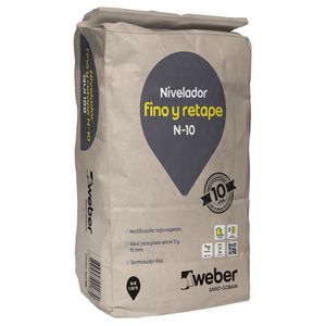 Mortero Nivelador Piso Fino Y Retape 25 Kg Weber