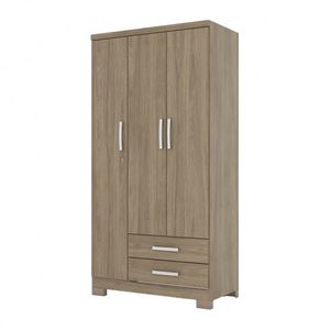Closet 3 Puertas + 2 Cajones Acai Rustico Henn