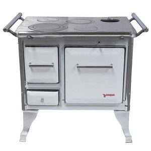 Cocina A Leña 90X60Cm Blanca Yunque